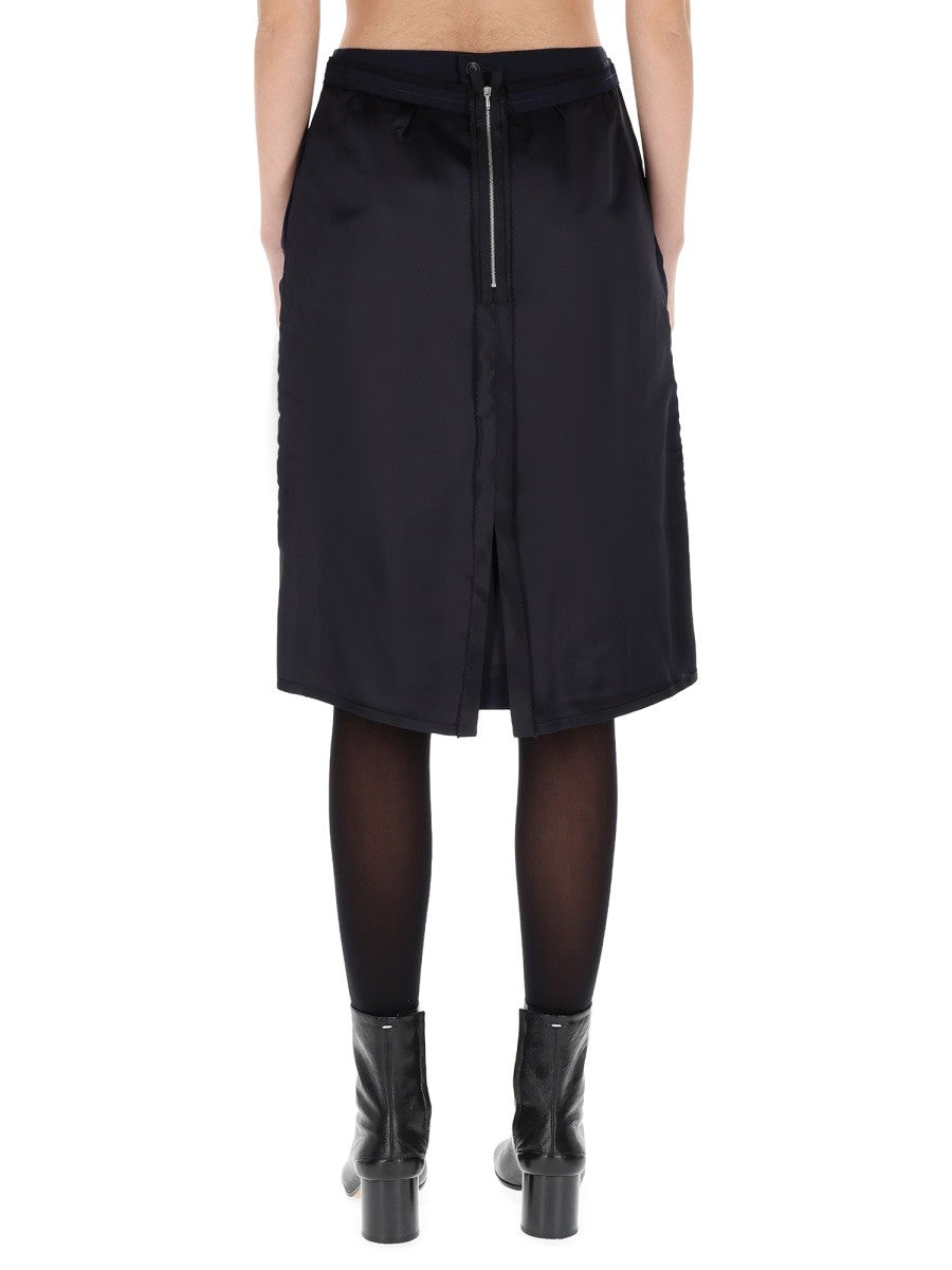 MIDI SKIRT WITH ZIPPER DETAIL 4