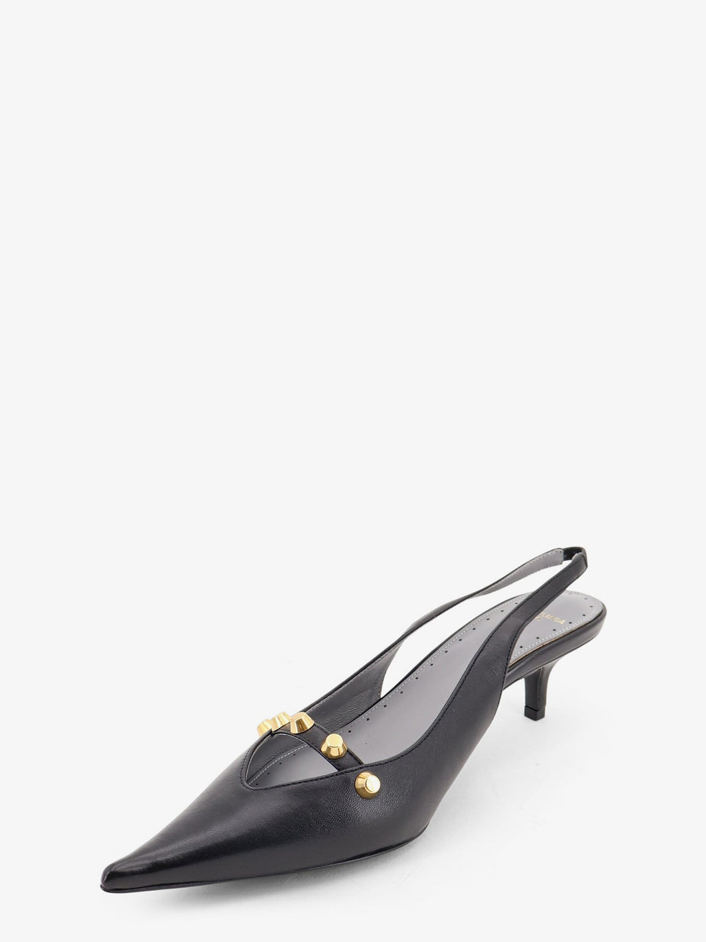 Midnight City leather pumps with studs 4
