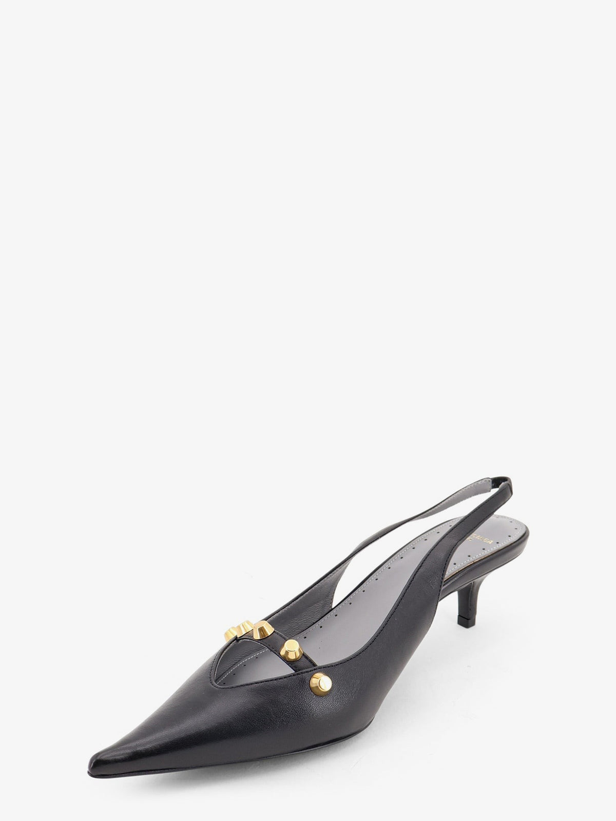 Midnight City leather pumps with studs 4