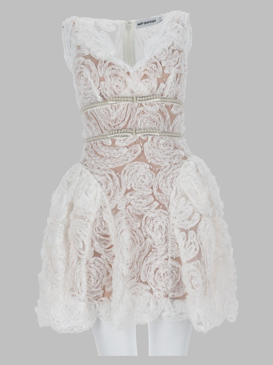 Mini Abito in Tulle e Pizzo