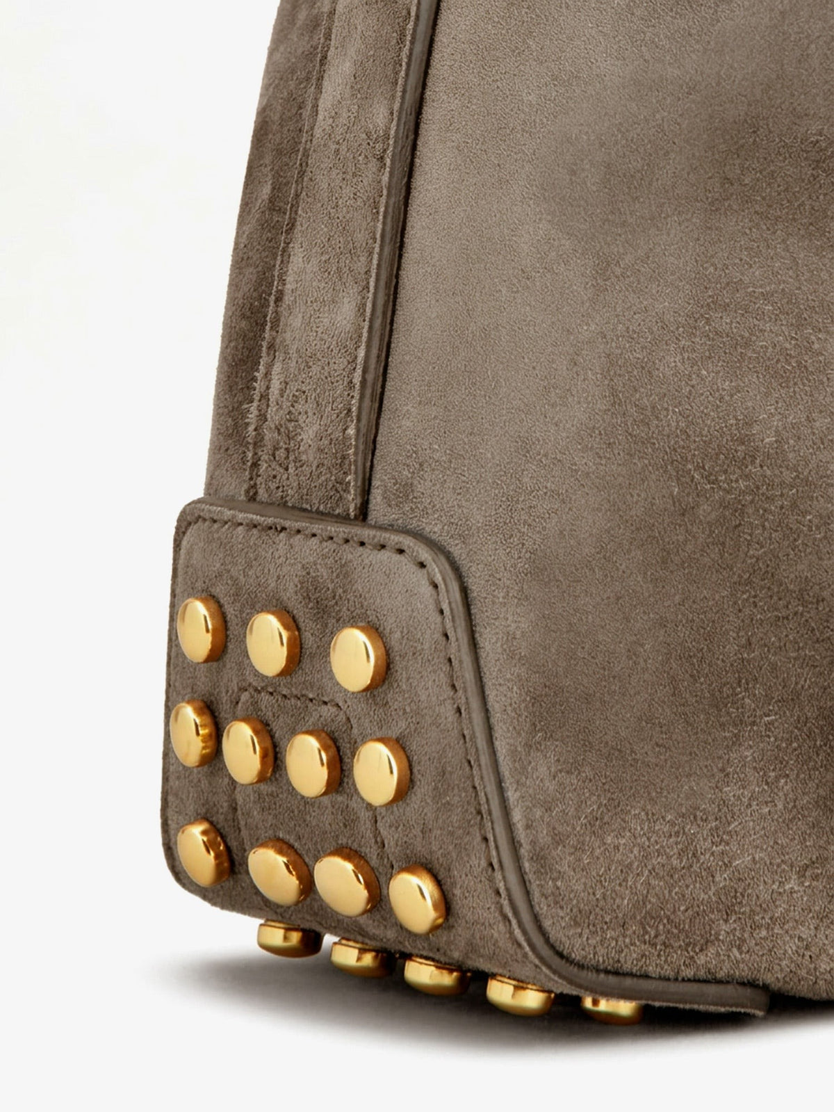Mini Bag Metal Dots suede crossbody bag 4