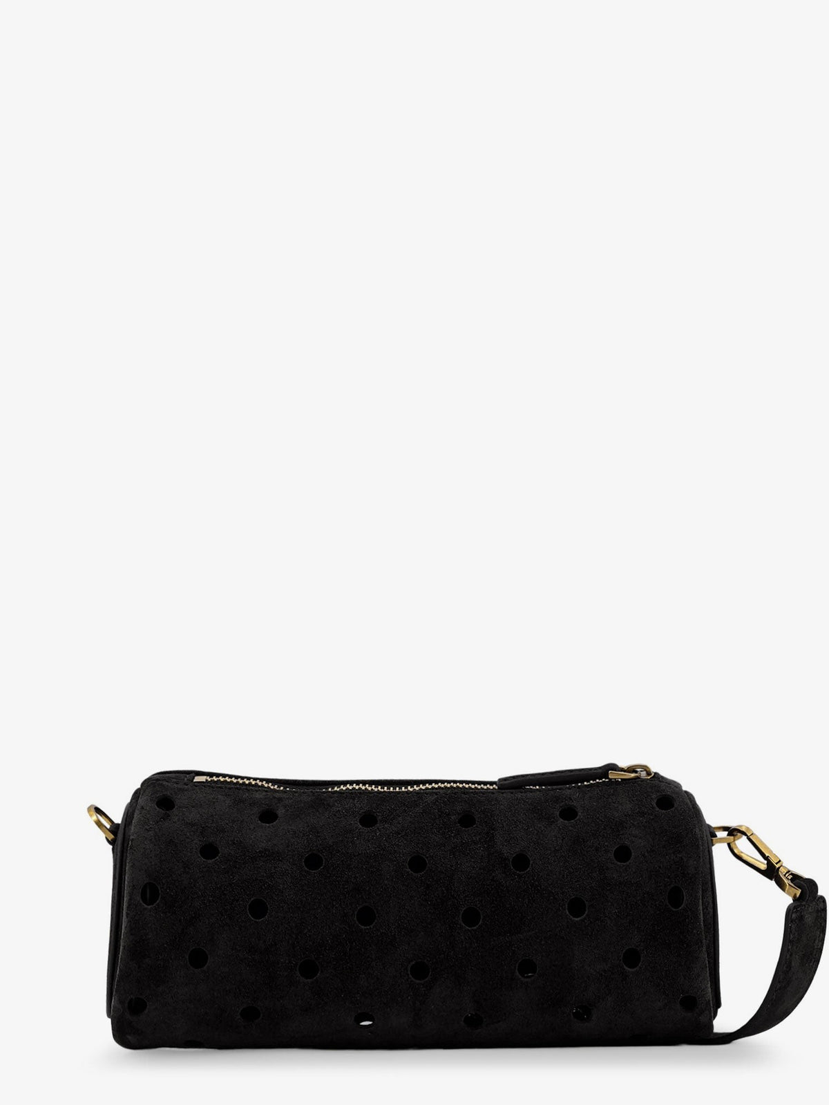 Mini Cylinder suede crossbody bag 2
