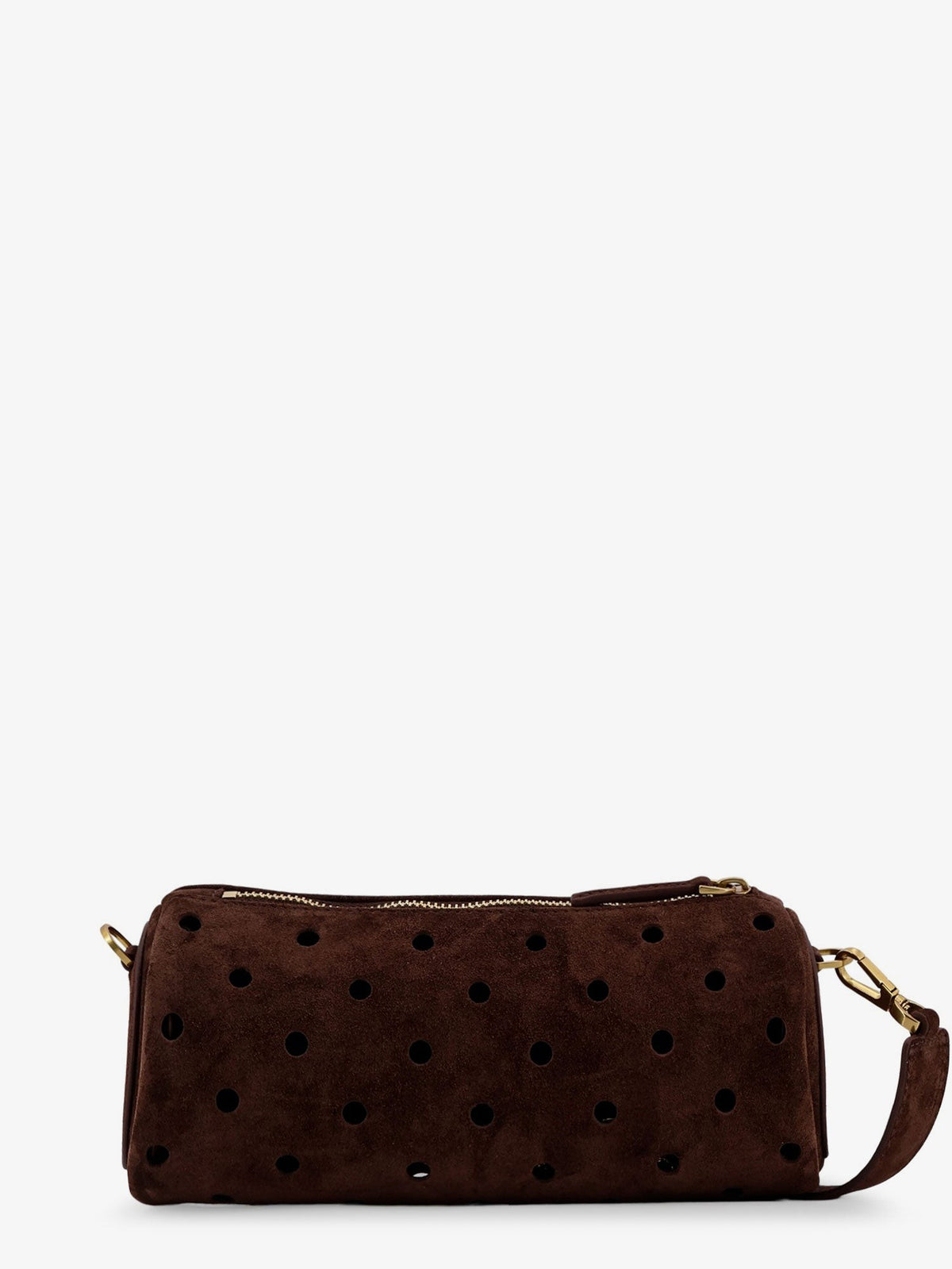 Mini Cylinder suede crossbody bag 2