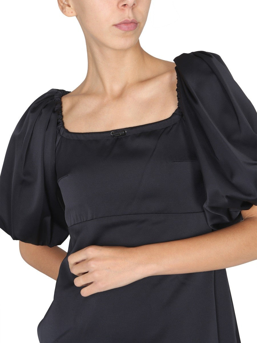 MINI DRESS WITH BALLOON SLEEVES 4