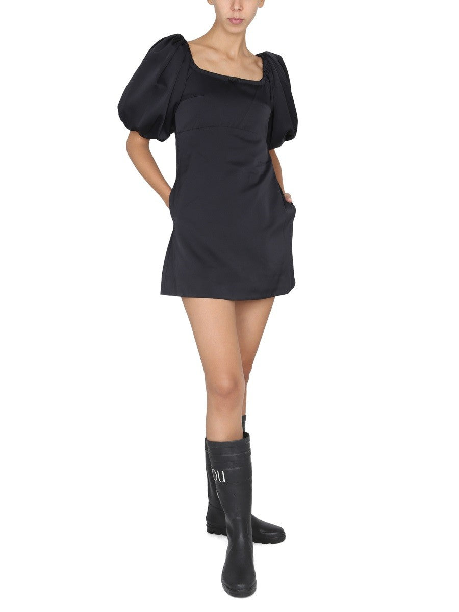 MINI DRESS WITH BALLOON SLEEVES 2