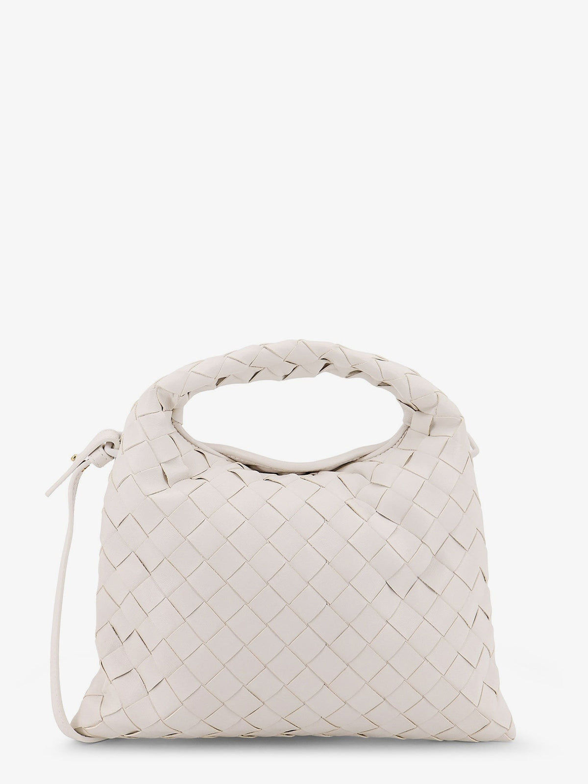 Mini Hop leather crossbody bag with Intrecciato pattern
