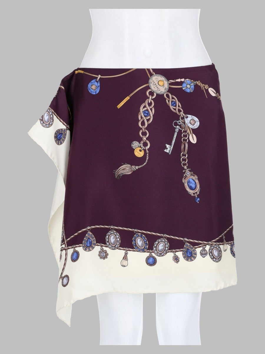Minigonna in Twill di Seta