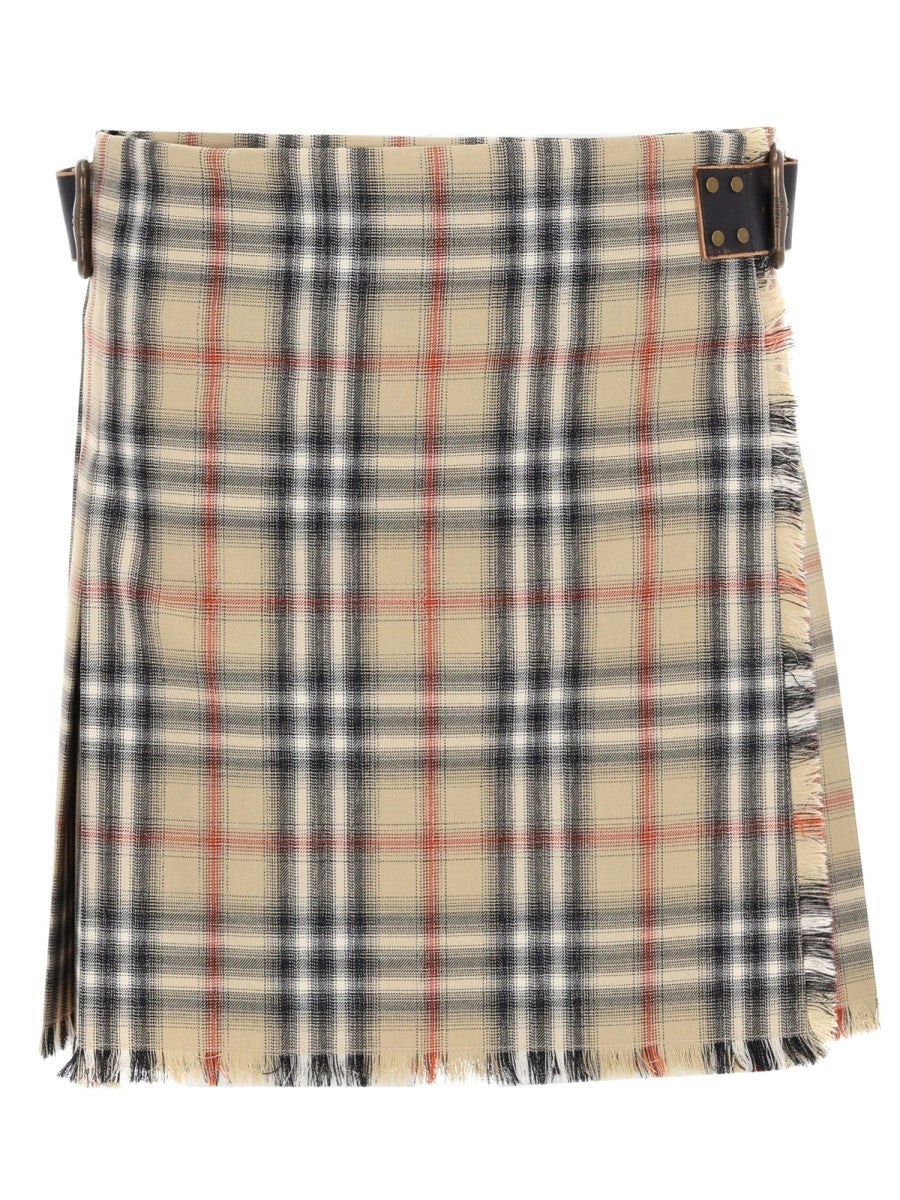 MINIGONNA KILT IN LANA CHECK