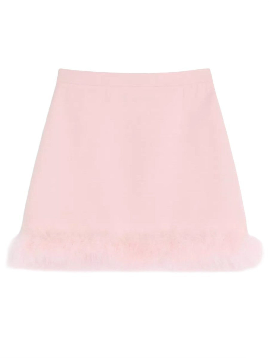 MINISKIRT WITH FEATHERS