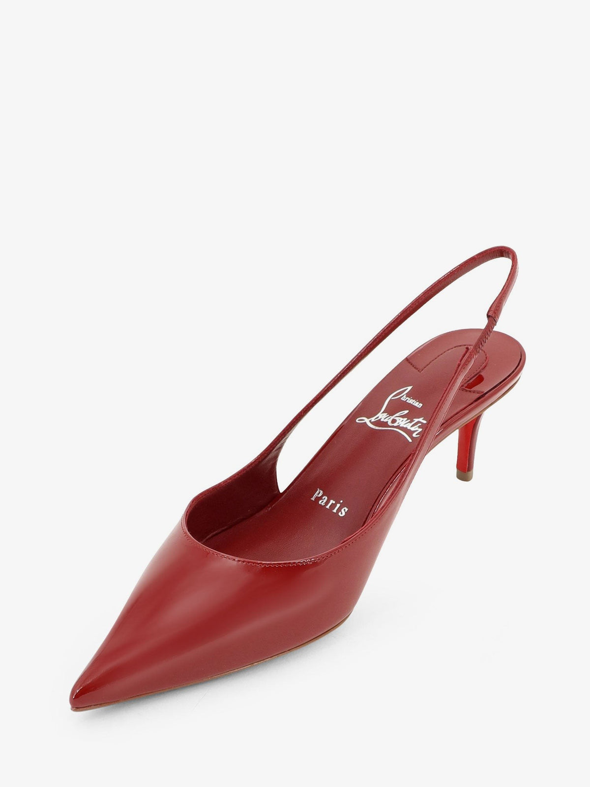Miss Z patent leather slingback décolleté 4