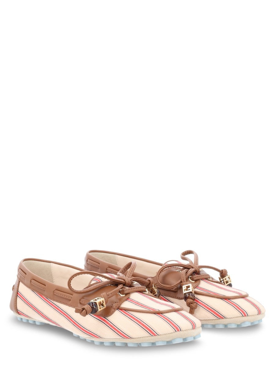 MOCASSINO IN CANVAS FF E PELLE 2