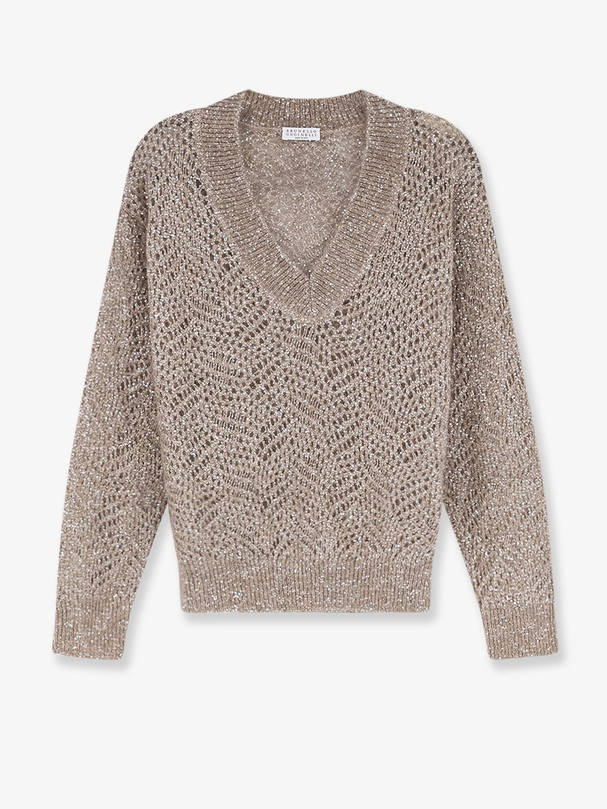 Mohair blend sweater with Dazzling pattern