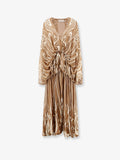 Momentum Burnout Bubble Gown silk dress