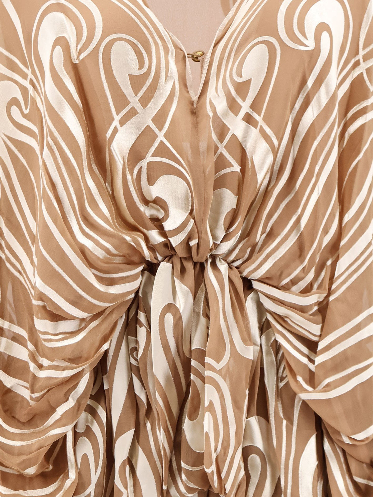 Momentum Burnout Bubble Gown silk dress 3