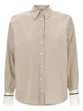 'Monile' cuffed shirt