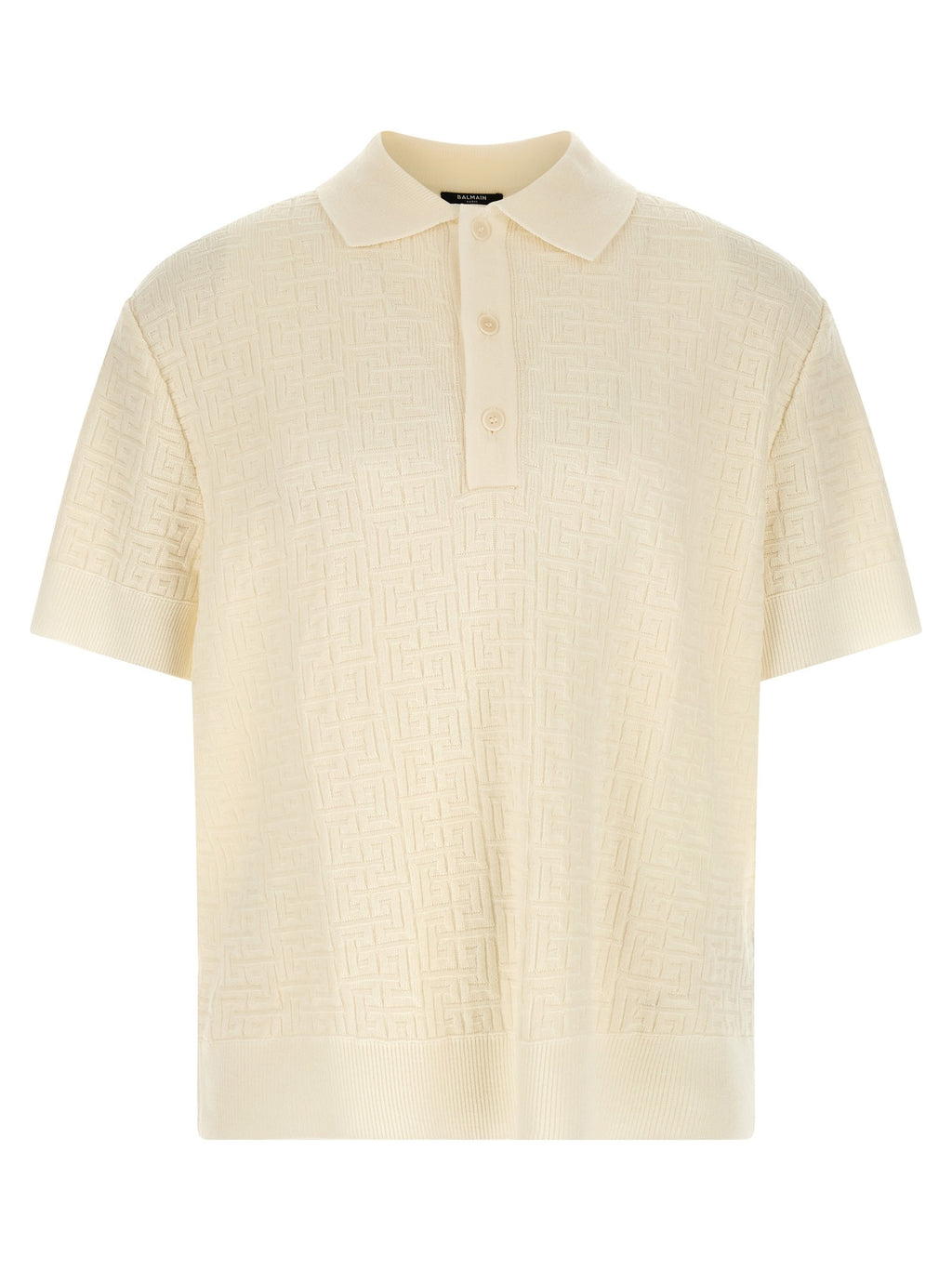 Monogram jacquard polo shirt