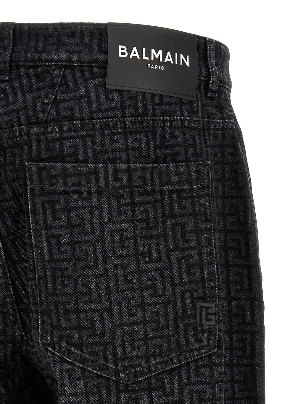 Monogram pattern jeans 4