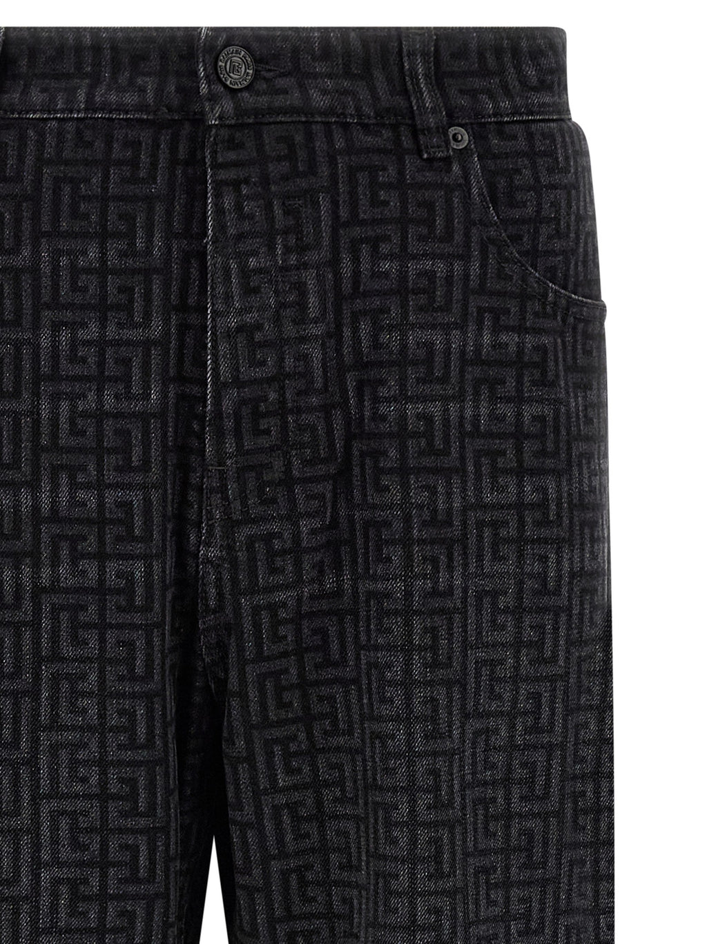 Monogram pattern jeans 3