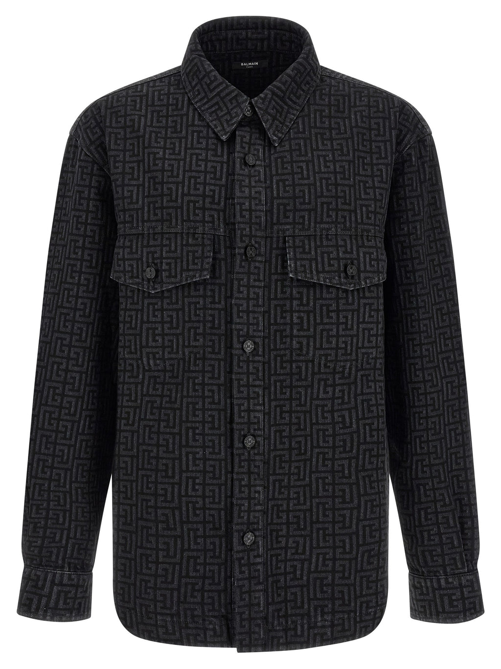Monogram pattern overshirt
