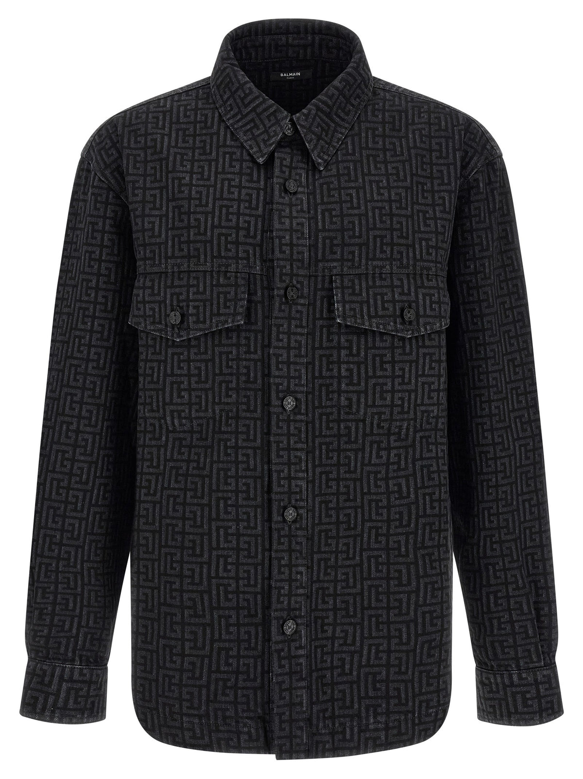 Monogram pattern overshirt