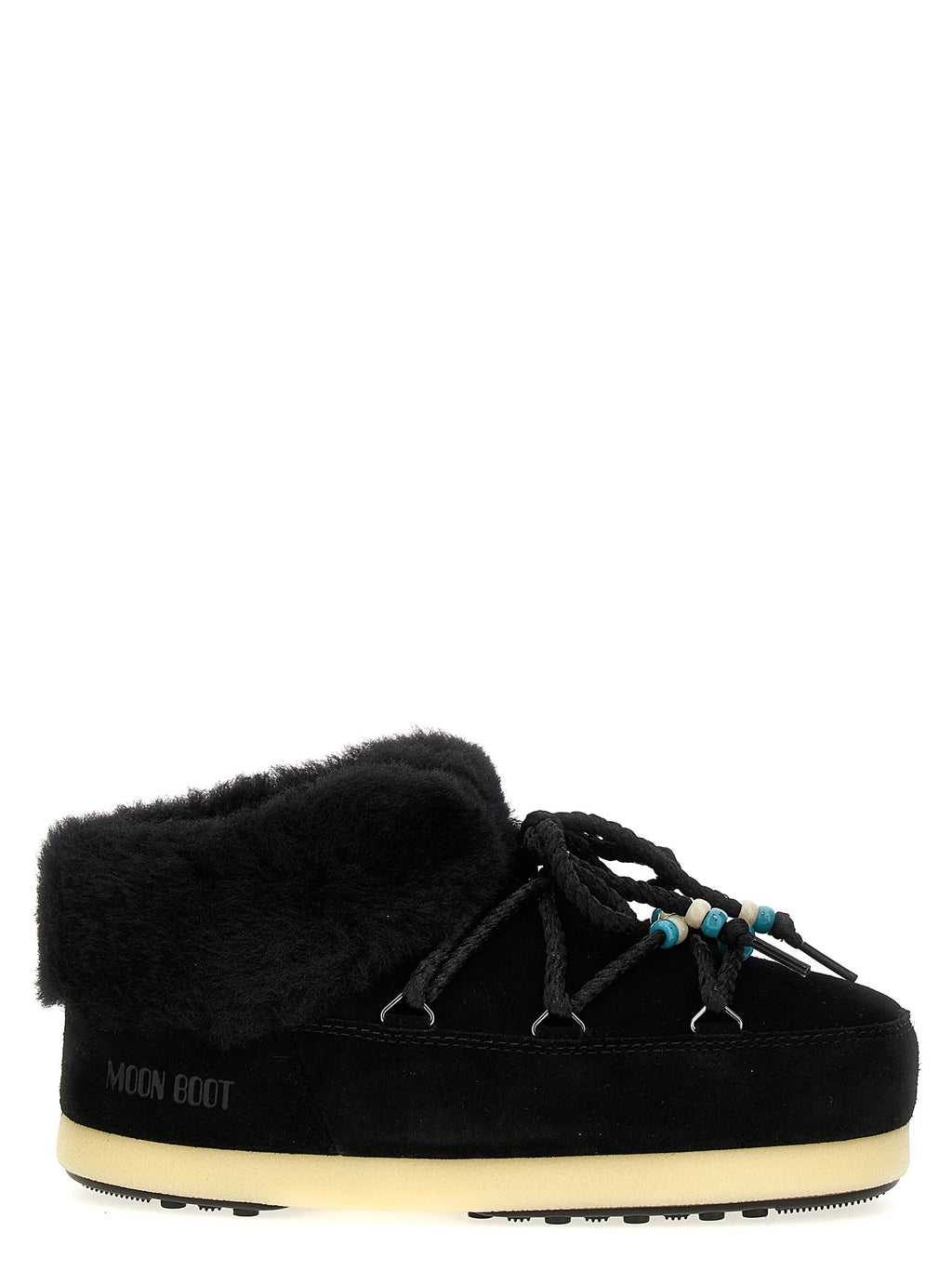 'Mule suede beads' ankle boots