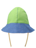 Multicolor denim bucket hat