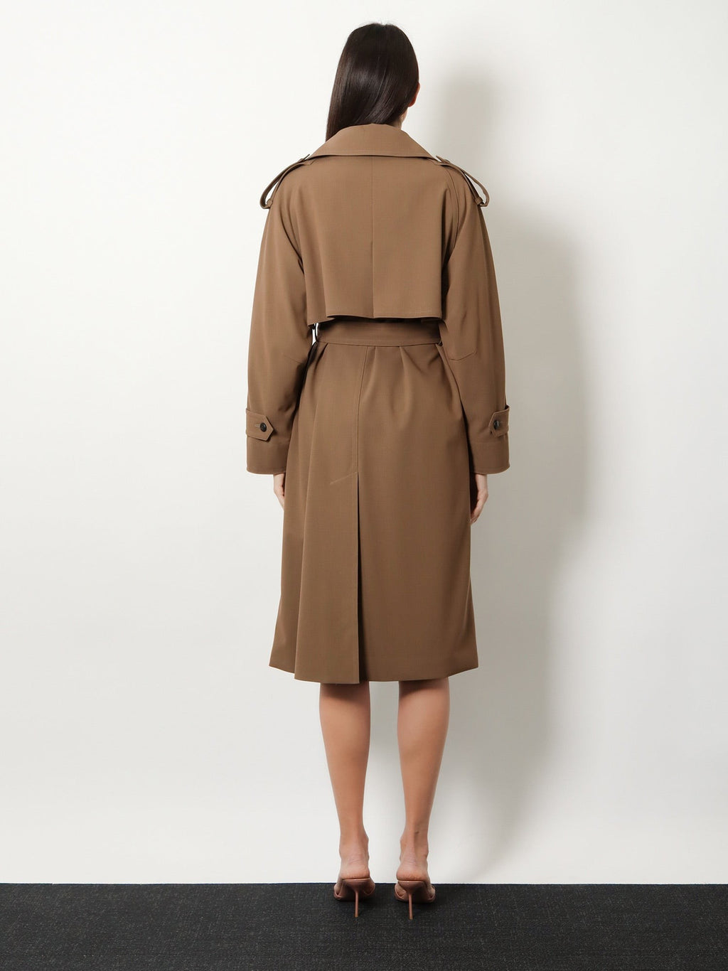 Mxmcerto virgin wool trench 5
