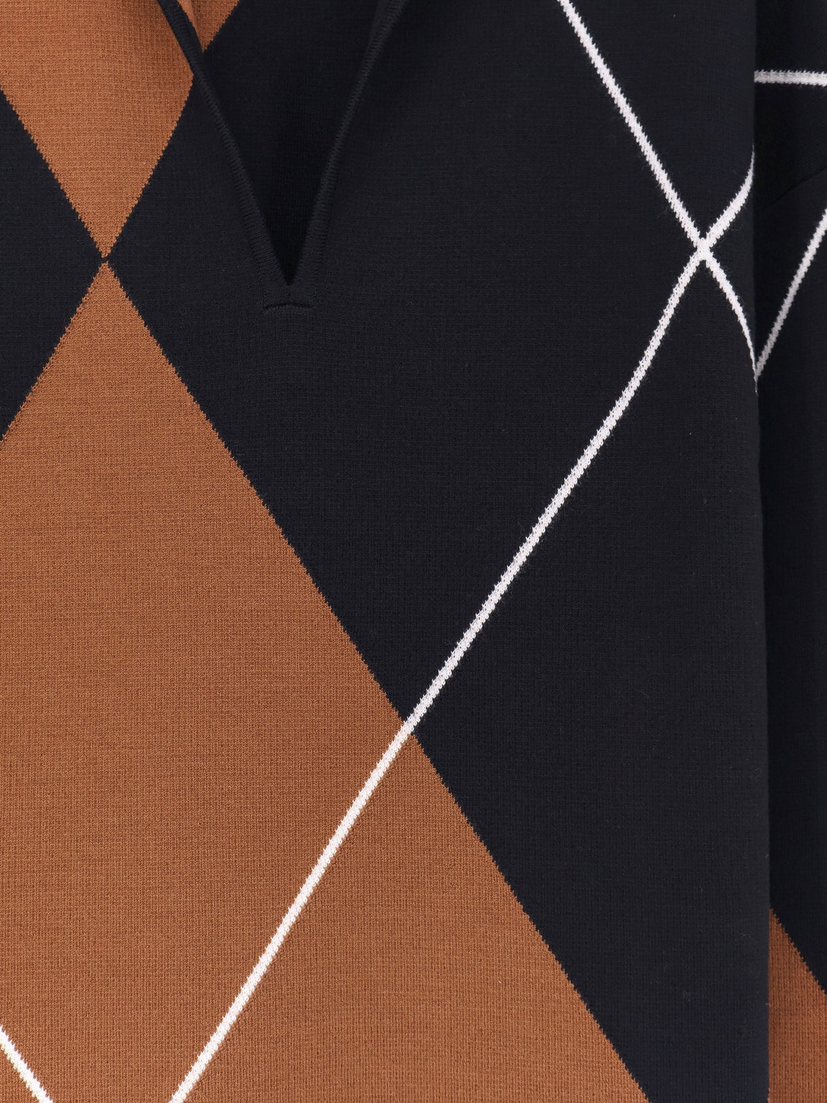 Mxmsala argyle pattern virgin wool sweater 3