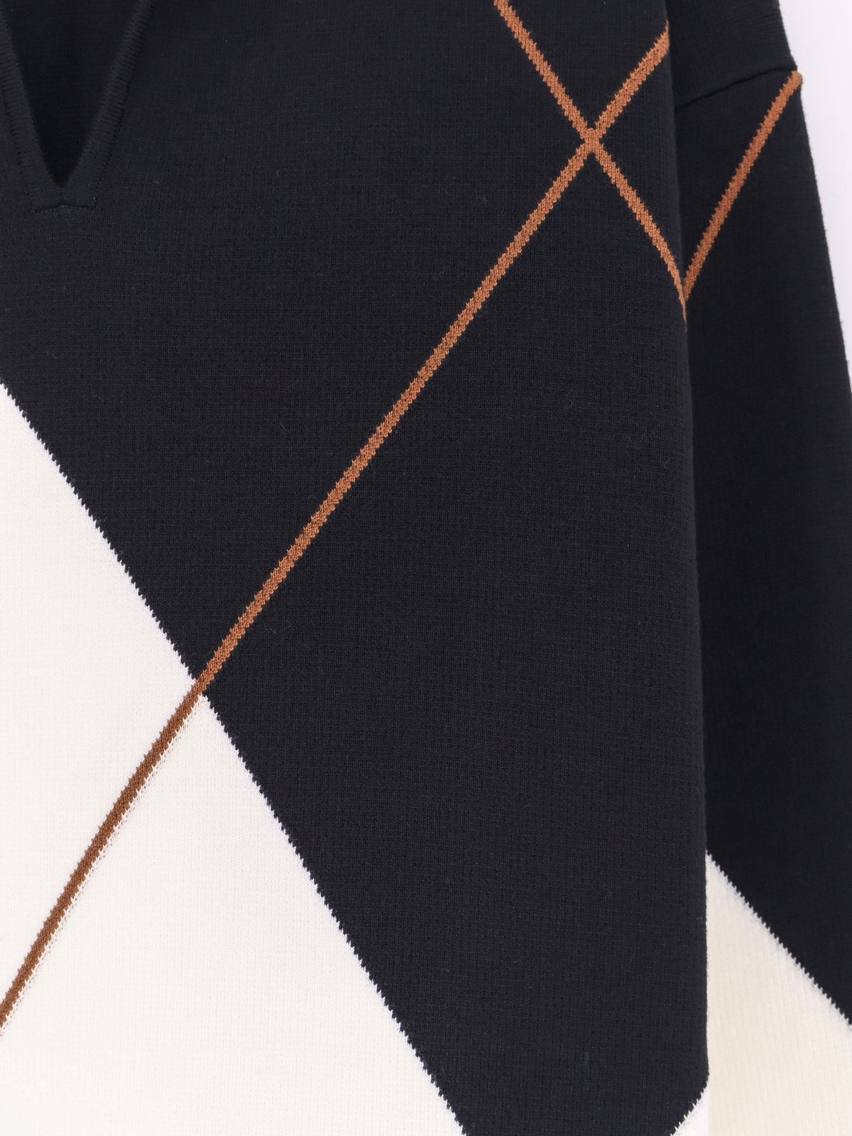 Mxmsala argyle pattern virgin wool sweater 3