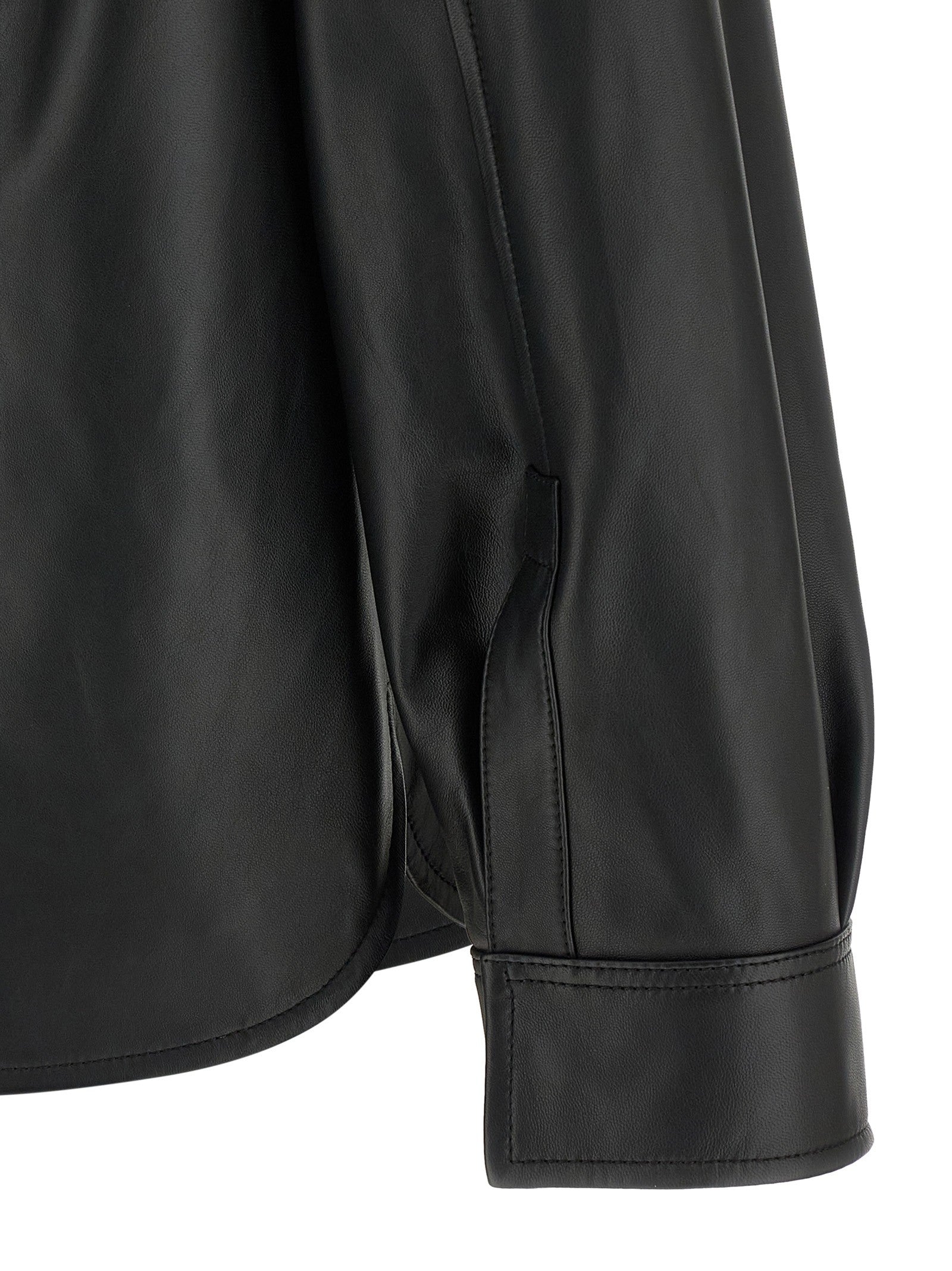 Nappa leather overshirt 4