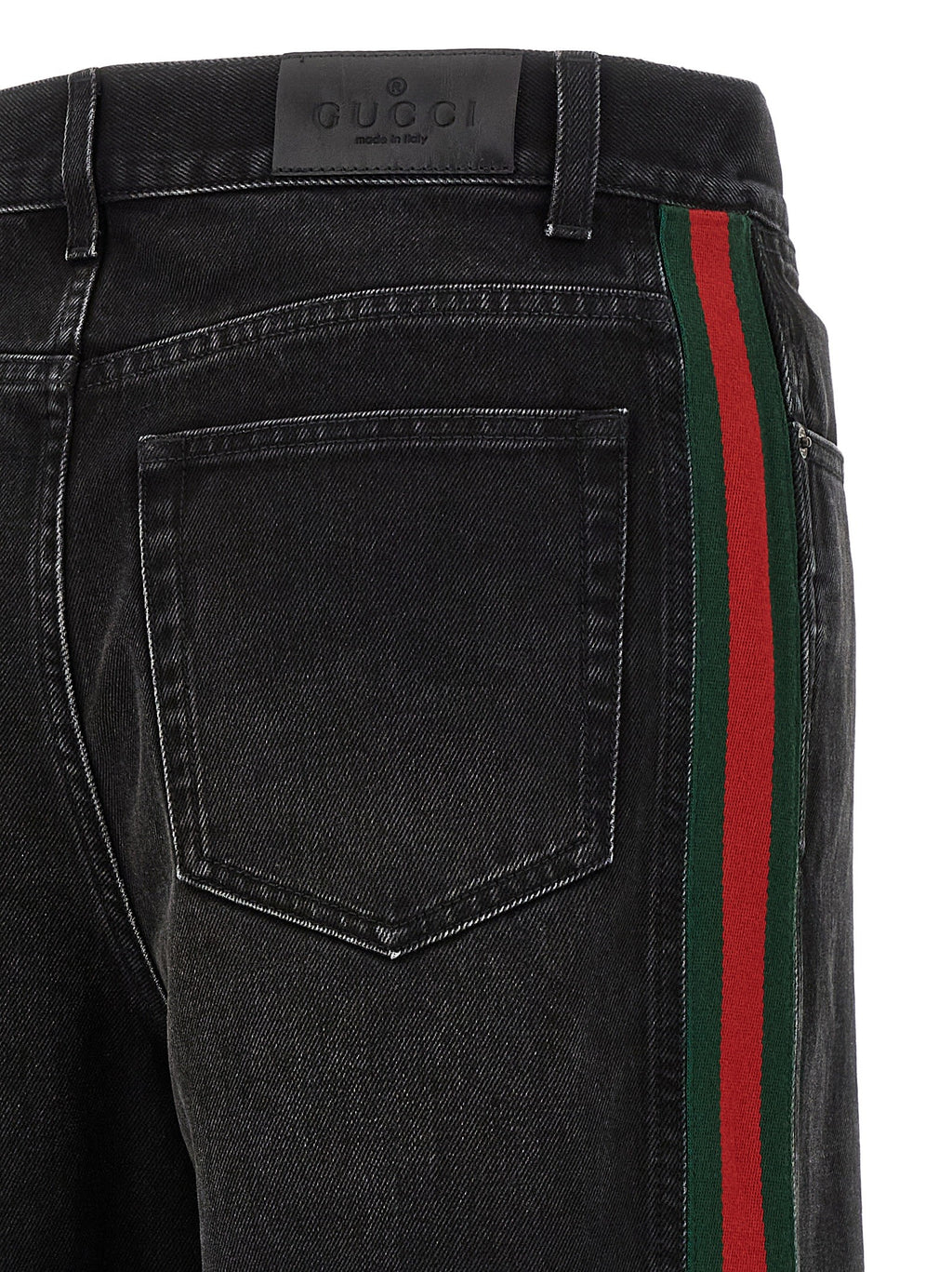 'Nastro Web' baggy jeans 5