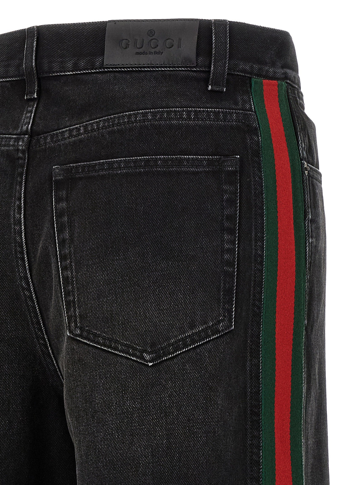 'Nastro Web' baggy jeans 5