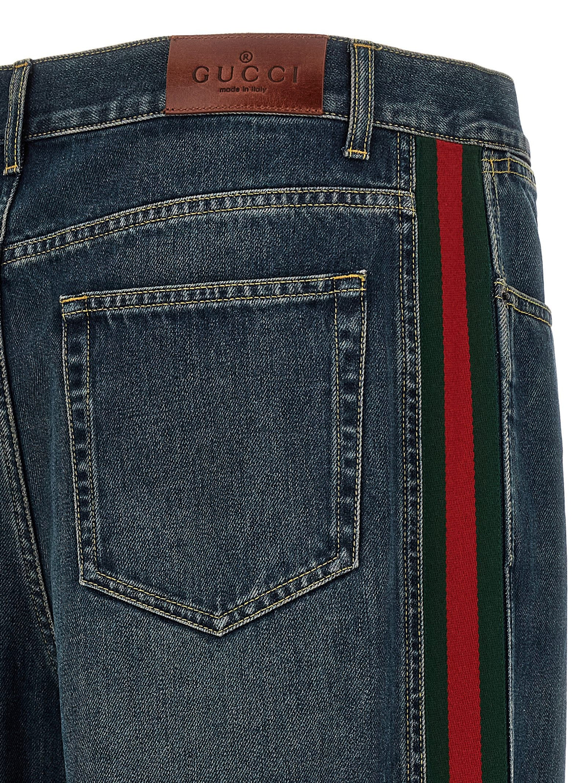 'Nastro Web' baggy jeans 5