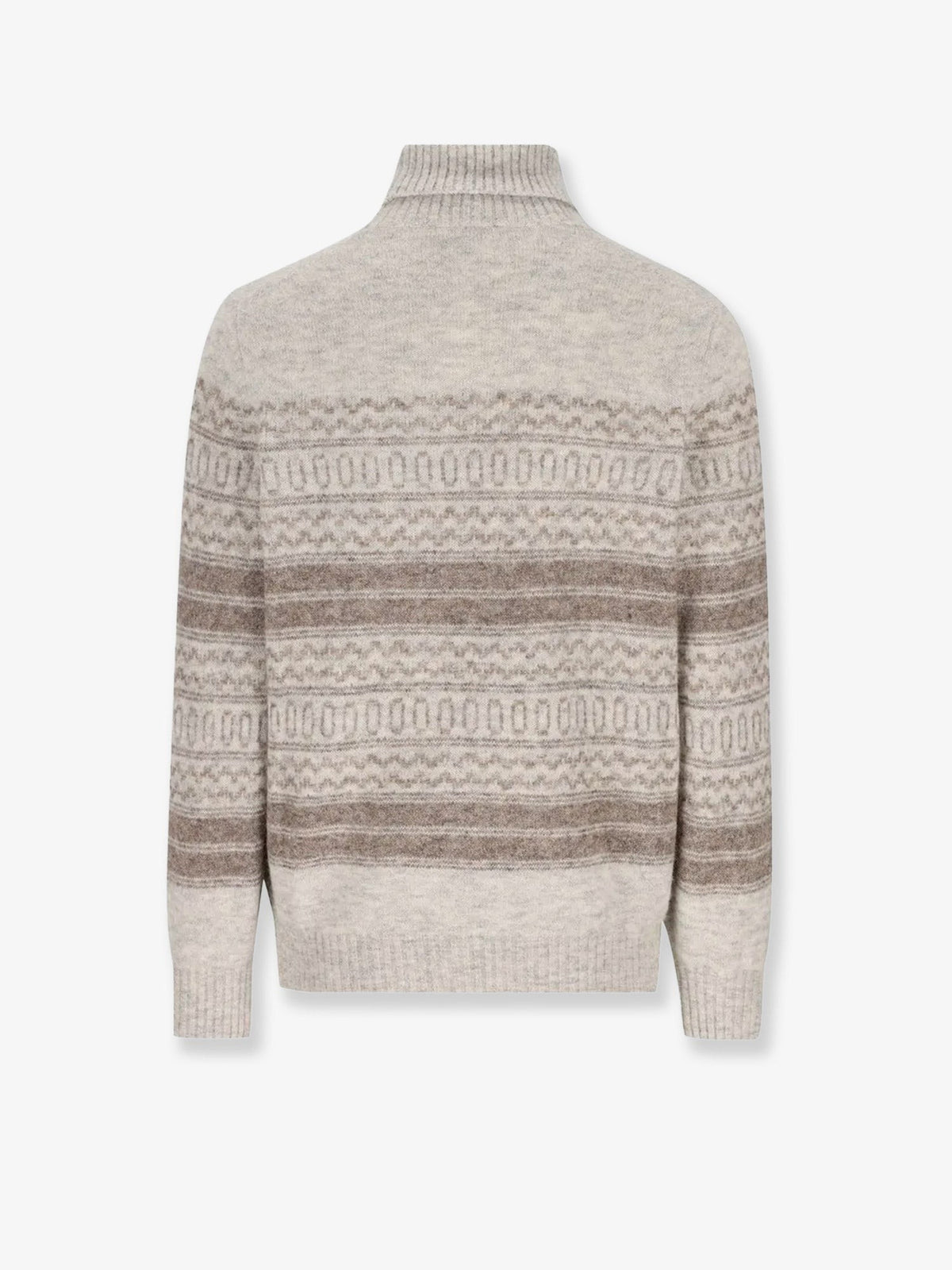 Nordic Jacquard alpaca, cashmere and wool blend sweater 2