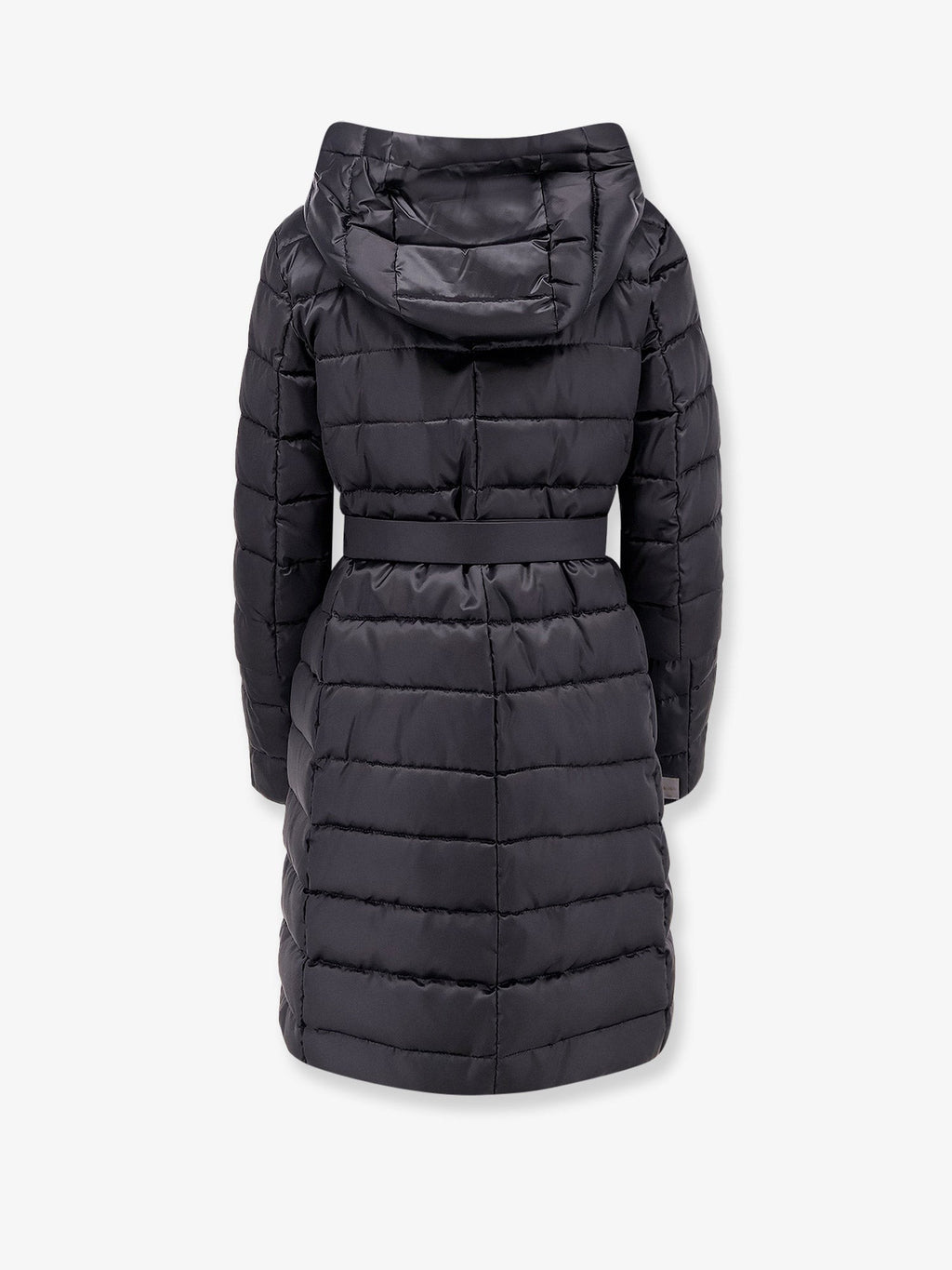 Novef The Cube long down jacket with belt 2