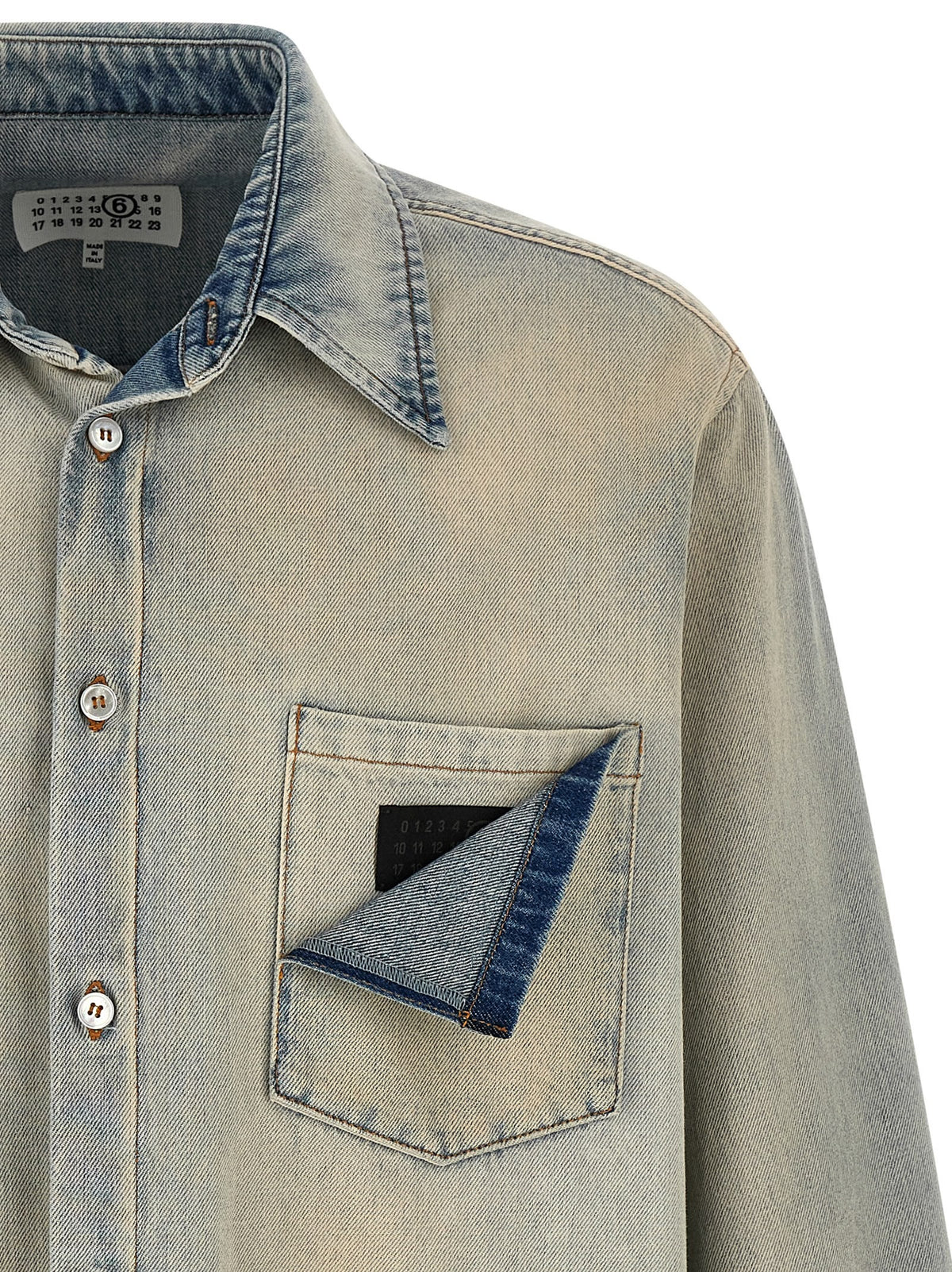 'Numeric Signature MM6' denim shirt 3