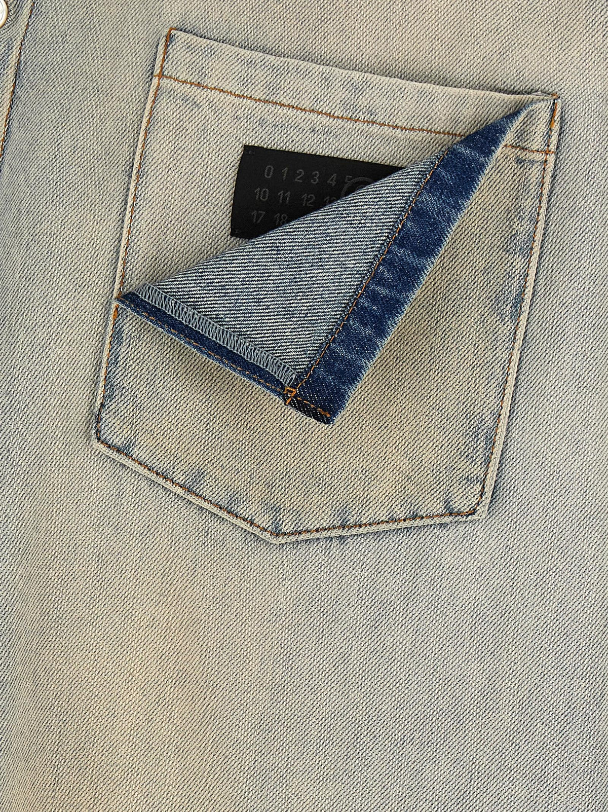 'Numeric Signature MM6' denim shirt 5
