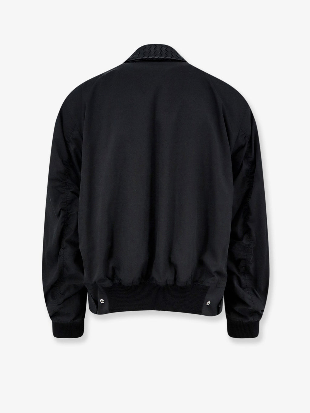 Nylon and cotton jacket with Intrecciato details 2