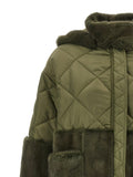 'Nylon Diamond-Visone' long down jacket 3