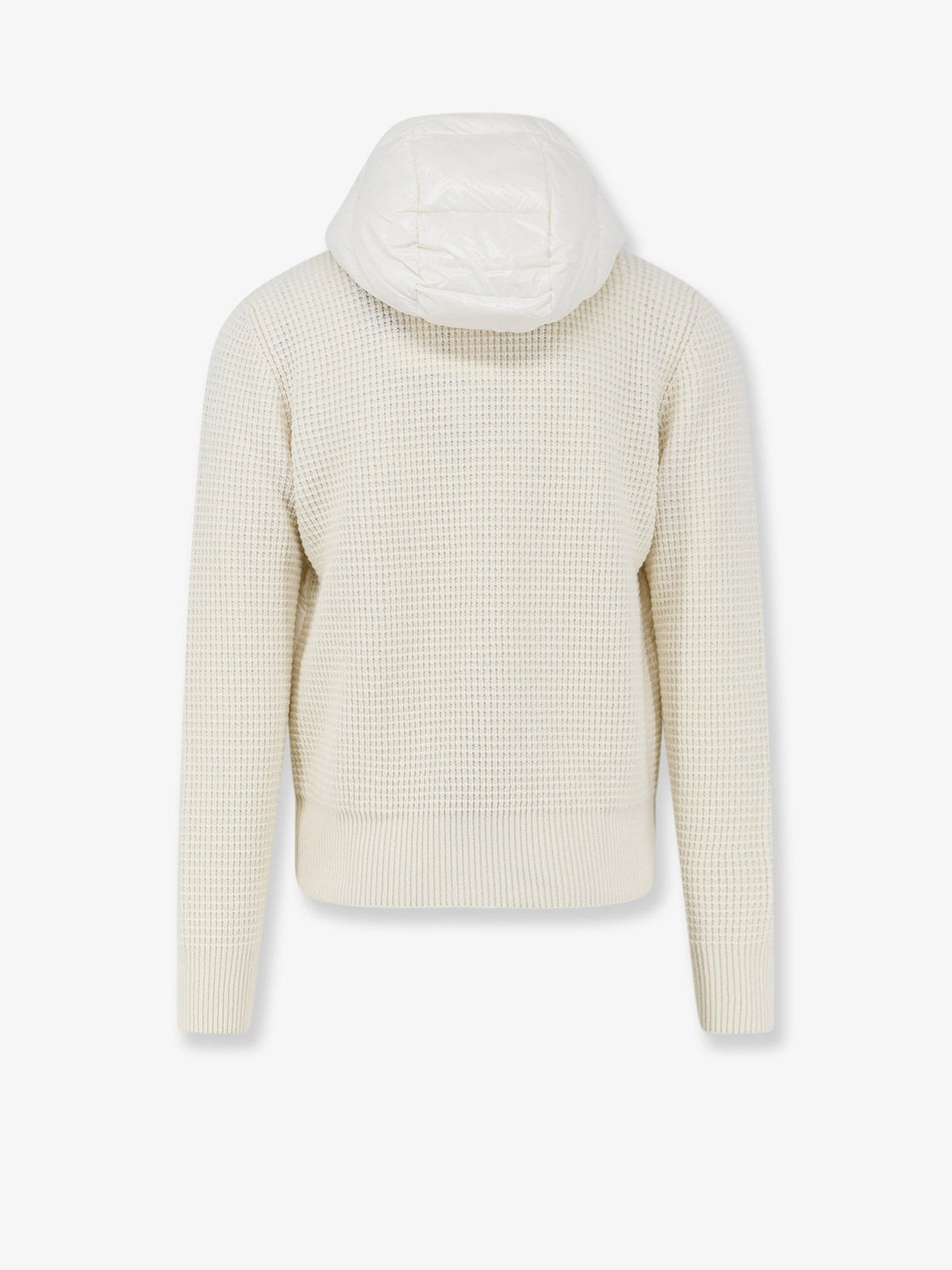 Nylon jacket with wool and cashmere blend sleeves 2