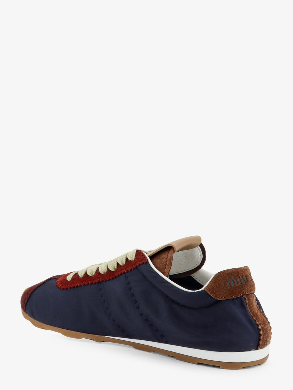 Nylon sneakers with suede inserts 3