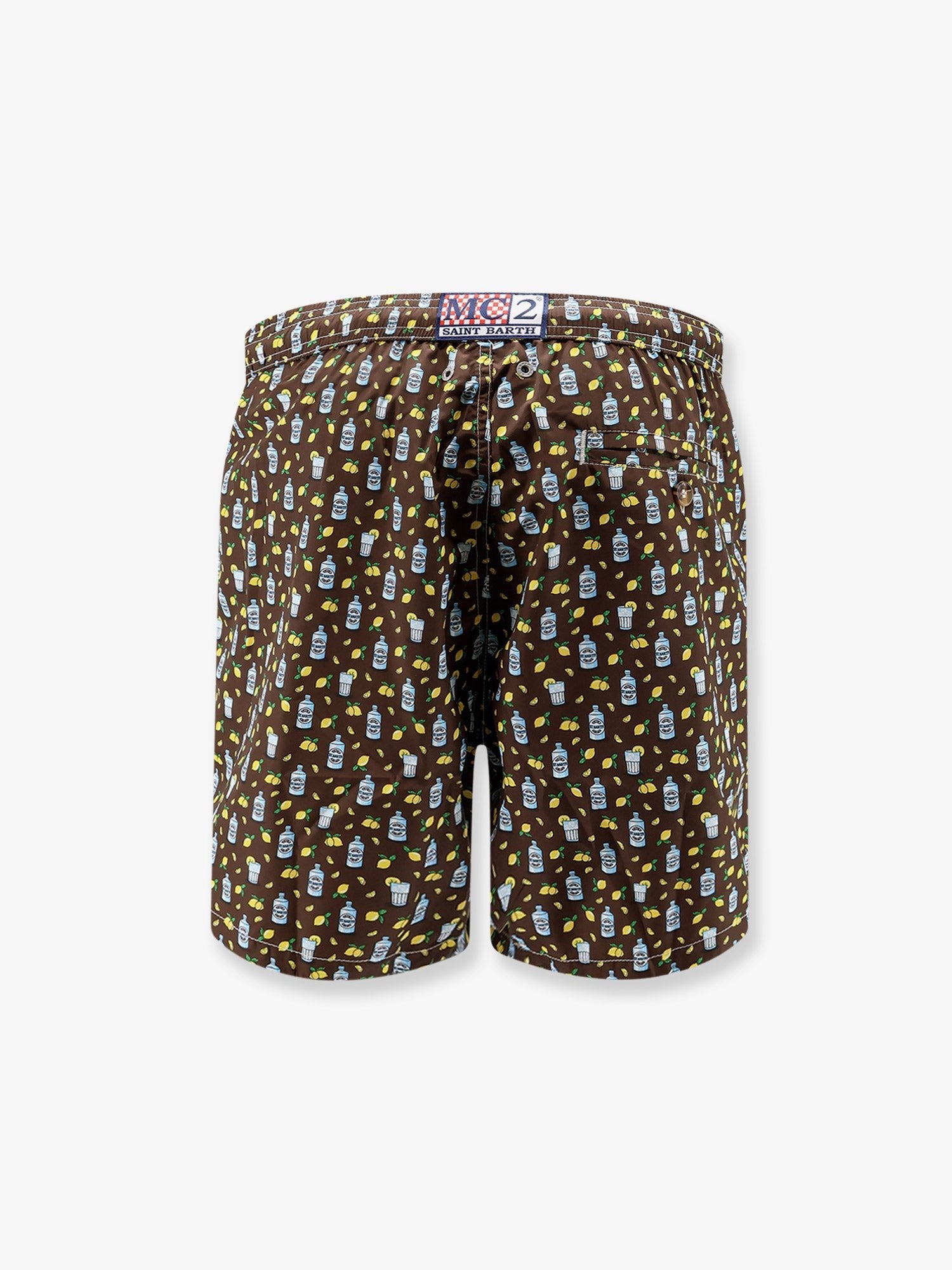 Nylon swim shorts with all-over micro pattern 2