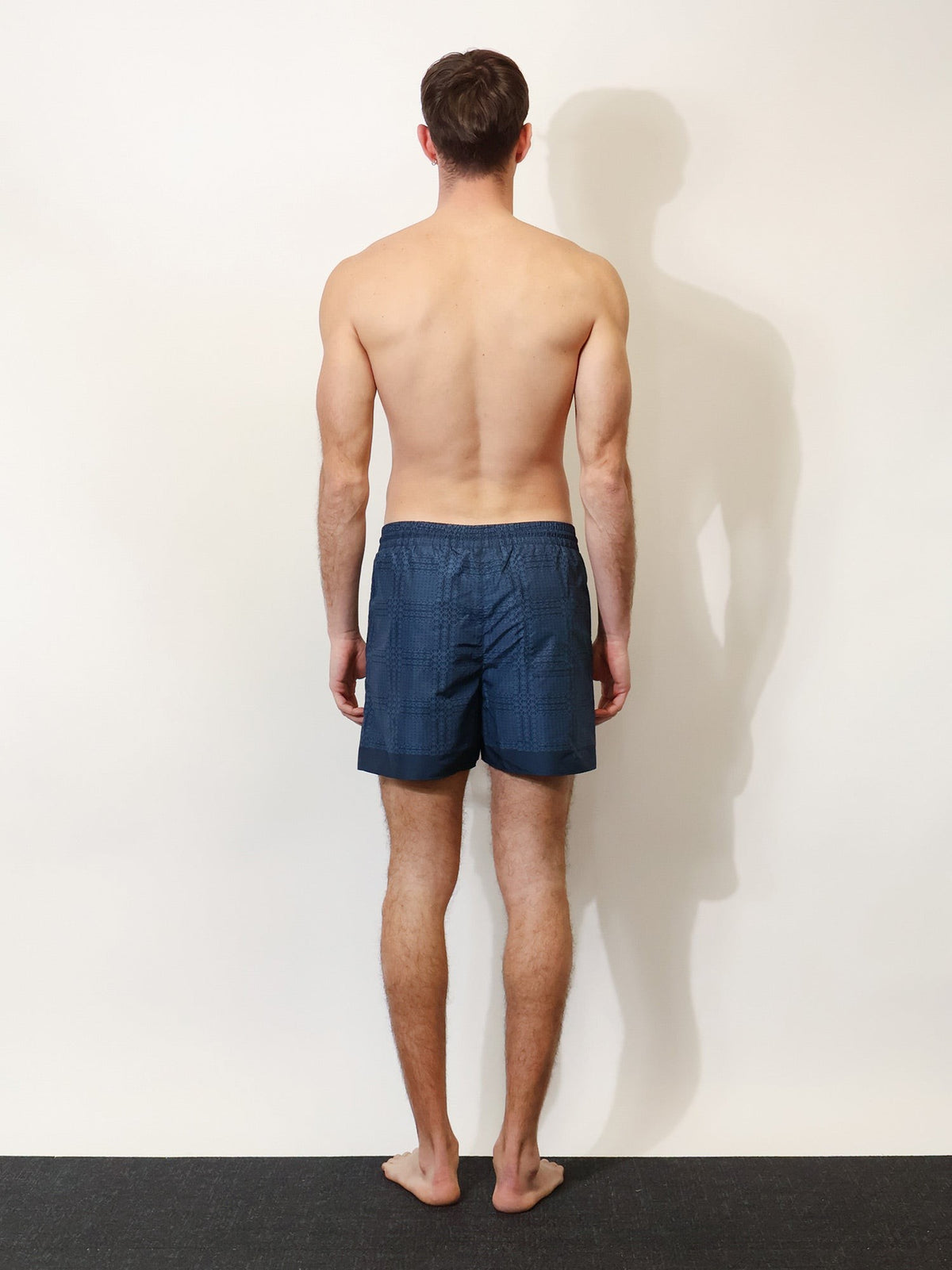 Nylon swim trunks with all-over Gucci Incrocio print 3