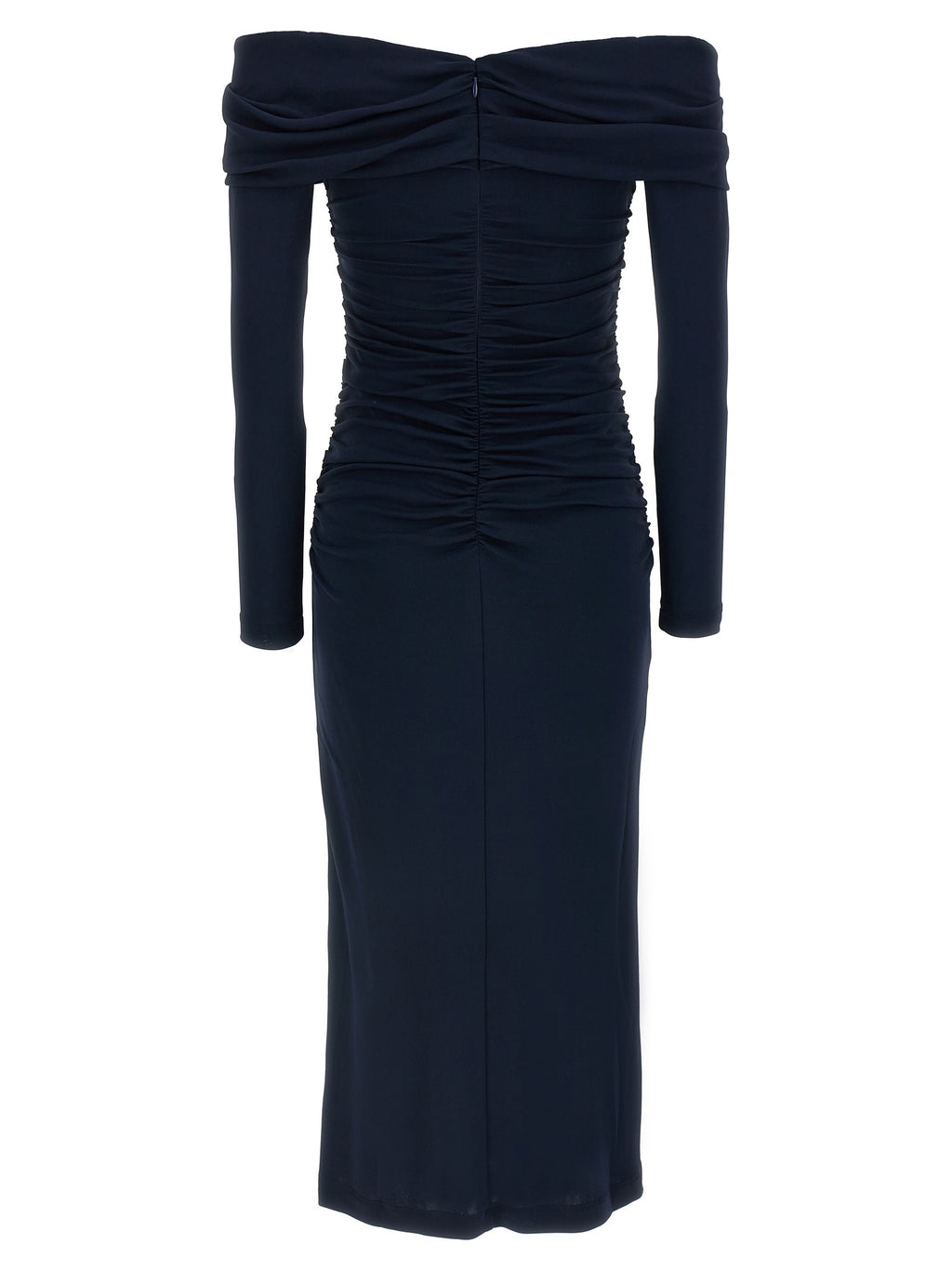 'Off-Shoulder 3/4 SLV Ruched Midi' dress 2