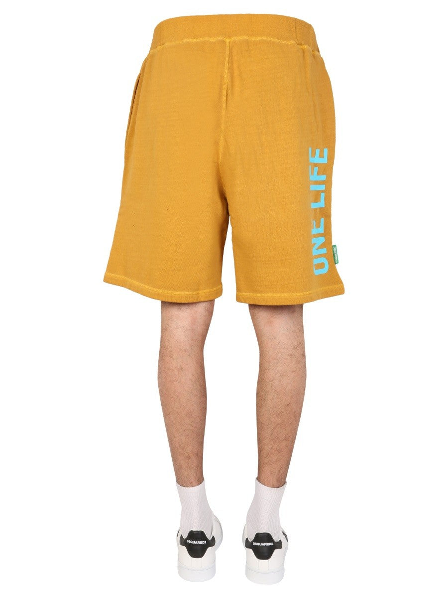 "ONE LIFE ONE PLANET" BERMUDA SHORTS 4
