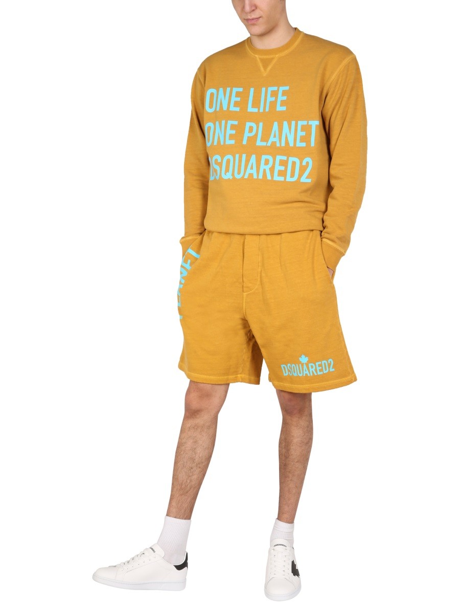 "ONE LIFE ONE PLANET" BERMUDA SHORTS 2