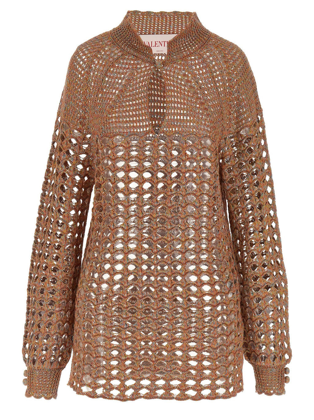 Openwork sweater