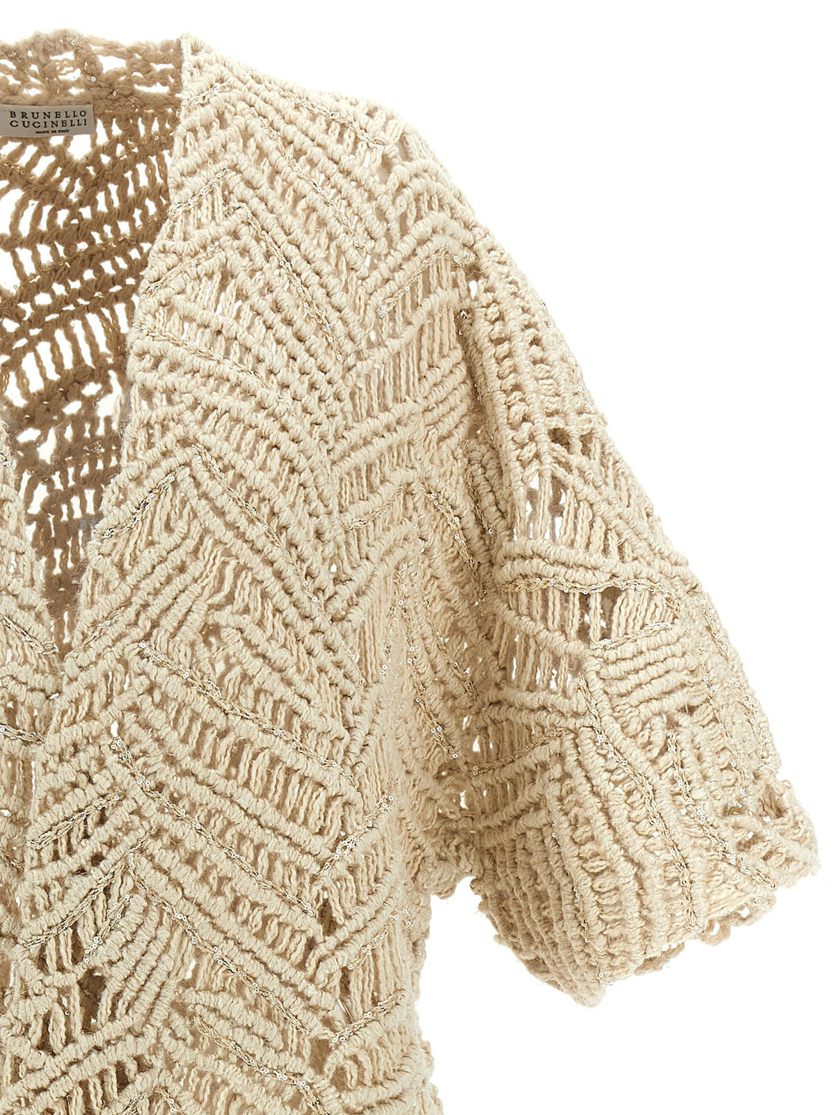 'OPERA Dazzling Macramé' cardigan 3