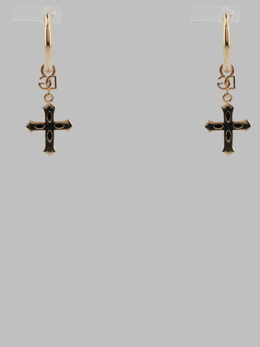 Orecchini Creola Con Croci E Strass 2