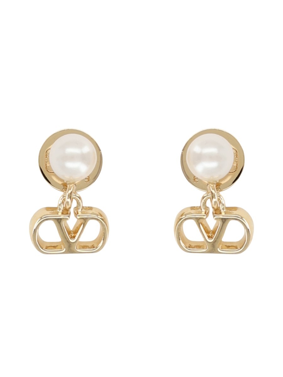 ORECCHINI "VLOGO SIGNATURE" CON PERLA